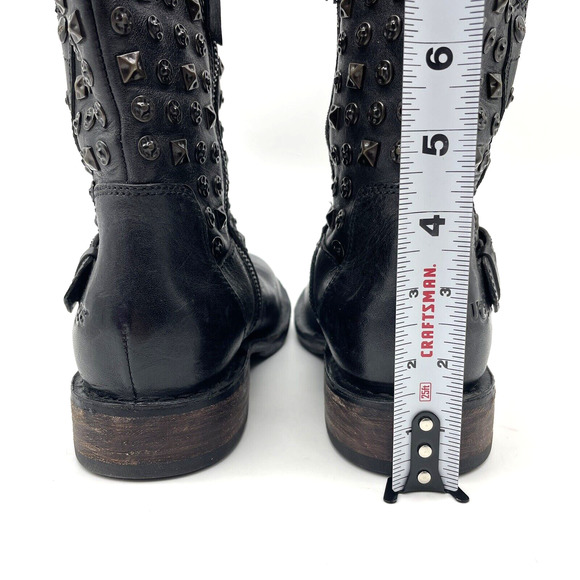 UGG Australia Conor 1003605 Studded Black Leather & Shearling Mid Calf Boots US7 - Picture 7 of 16